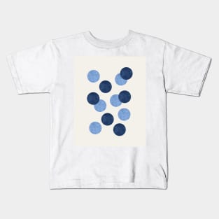 Bubbles - Navy Blue Kids T-Shirt